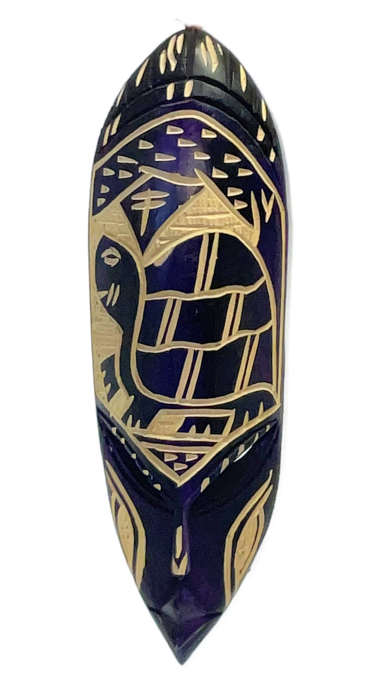 Hand Carved Nigerian Mask 'Tortoise'