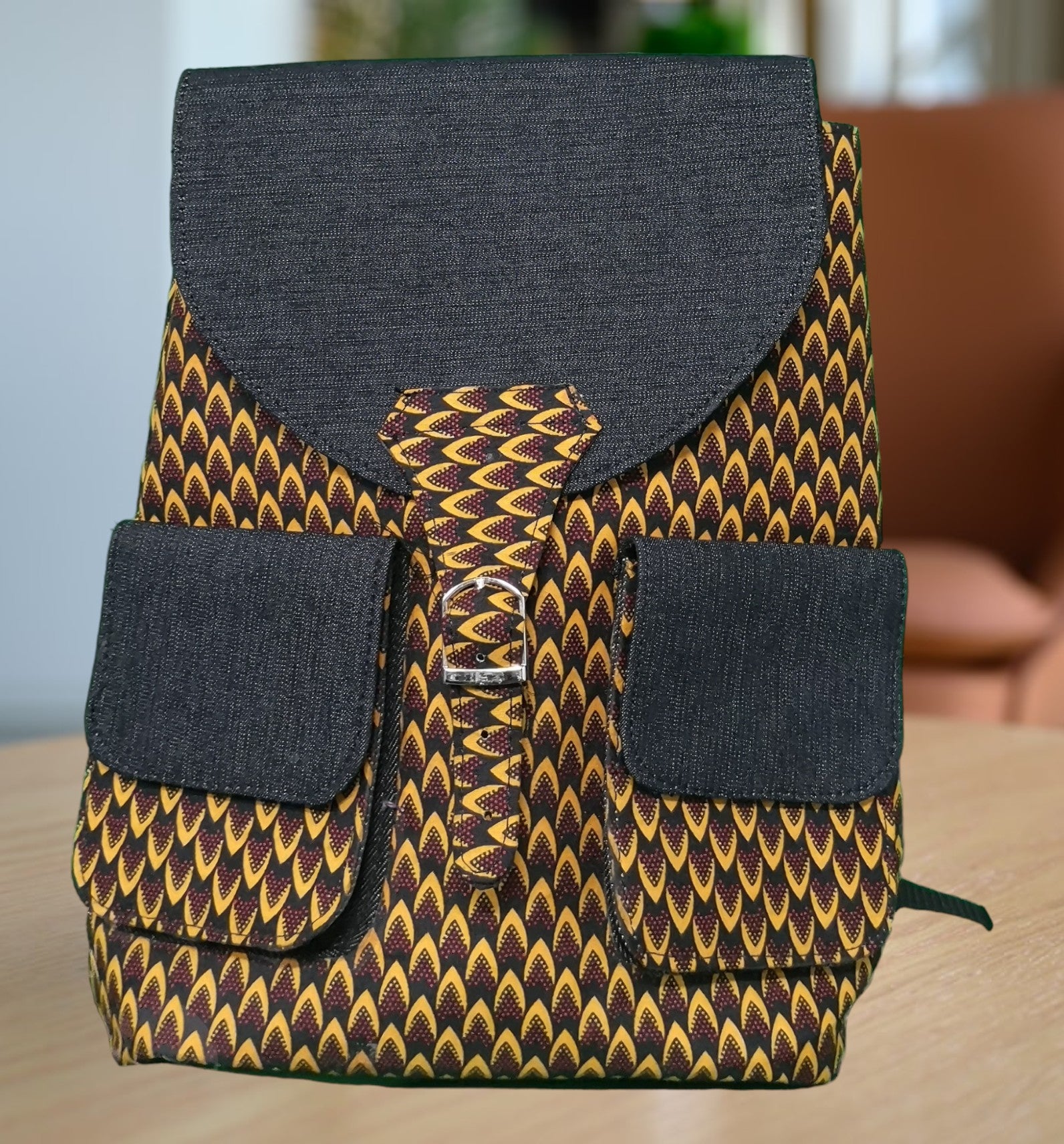 Ankara Backpack (Blue Gold)