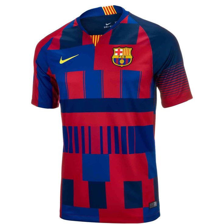 Front view of Barcelona Home Soccer Jersey