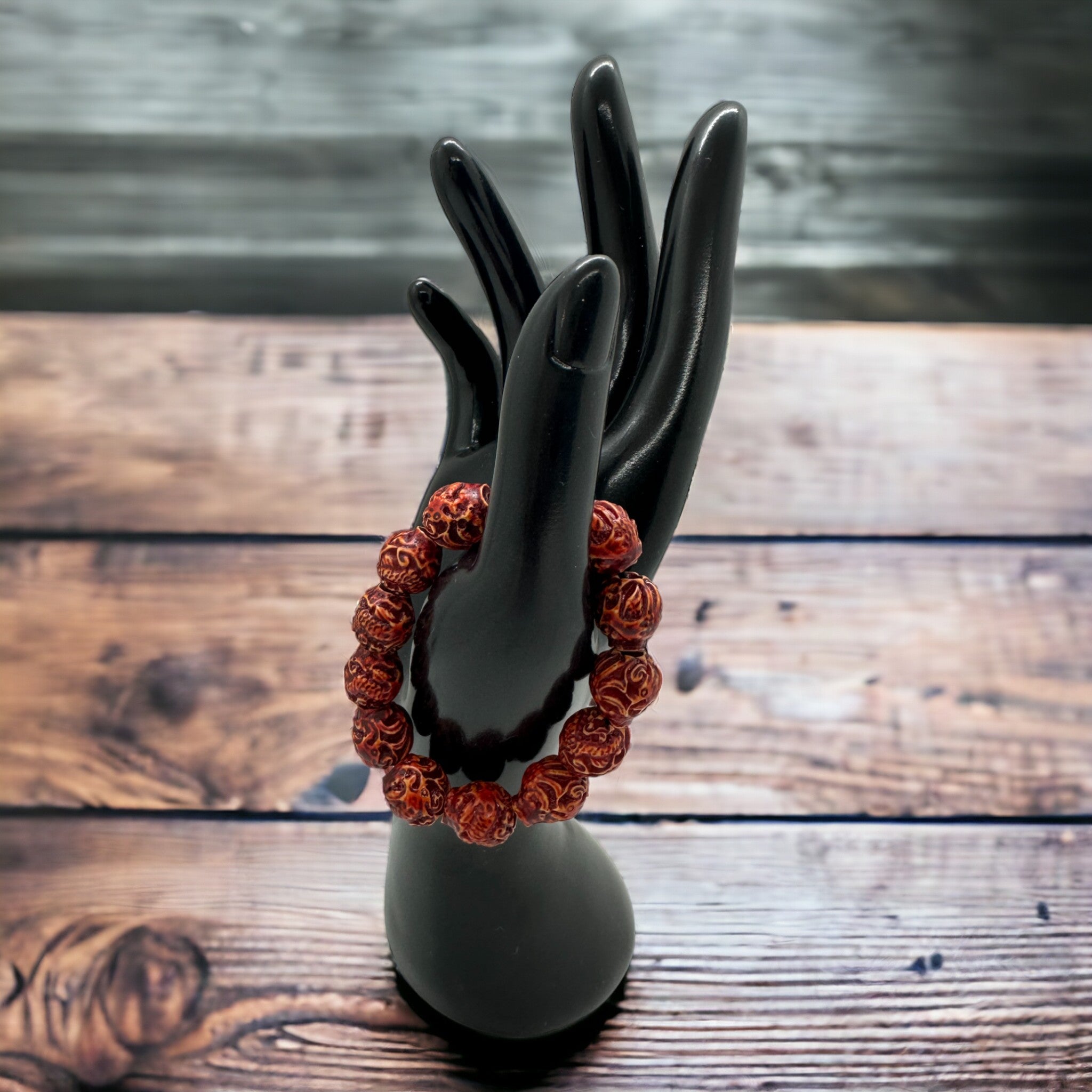 African Beaded Bracelet (Red)