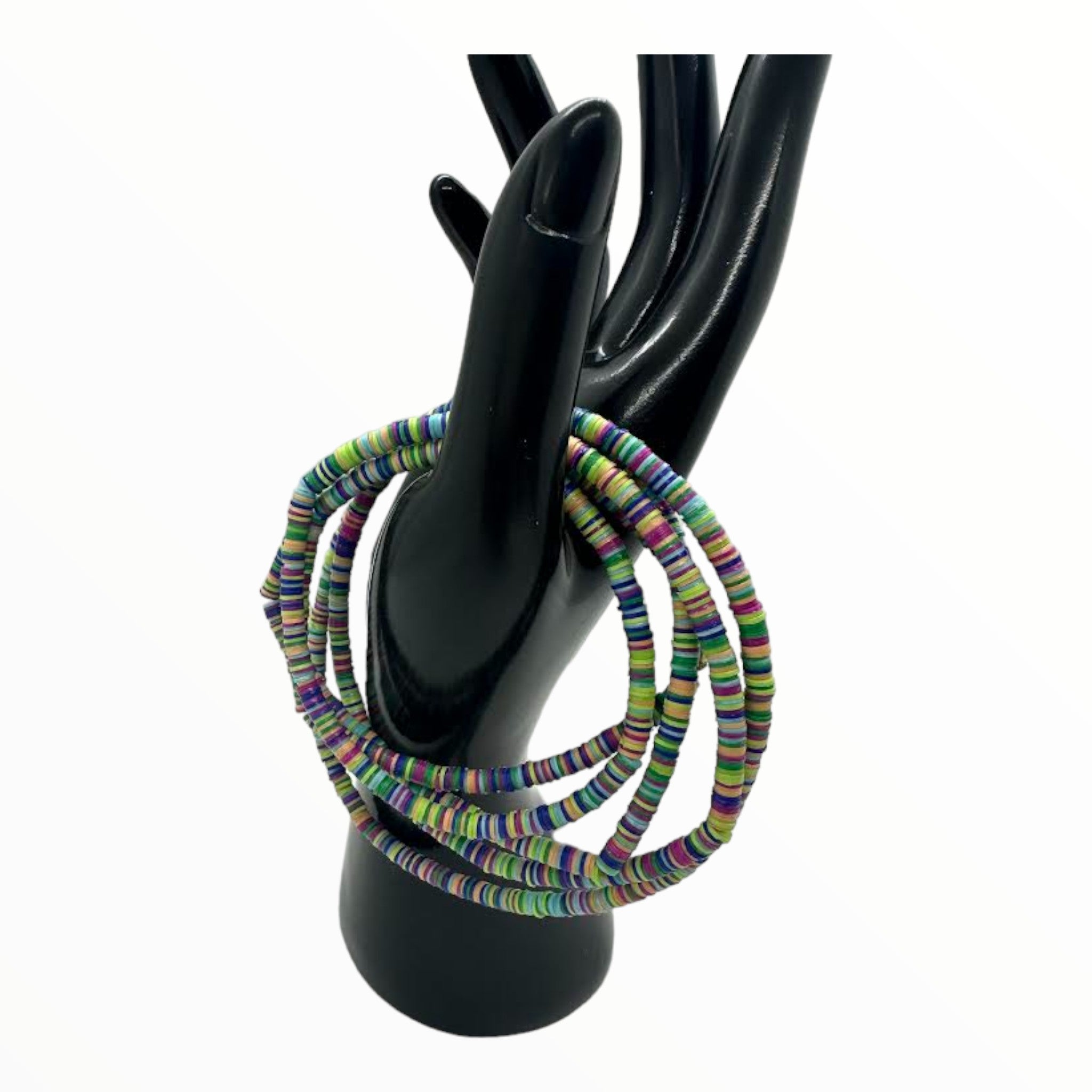 African Coconut Waist Beads- Versatile (Purple)