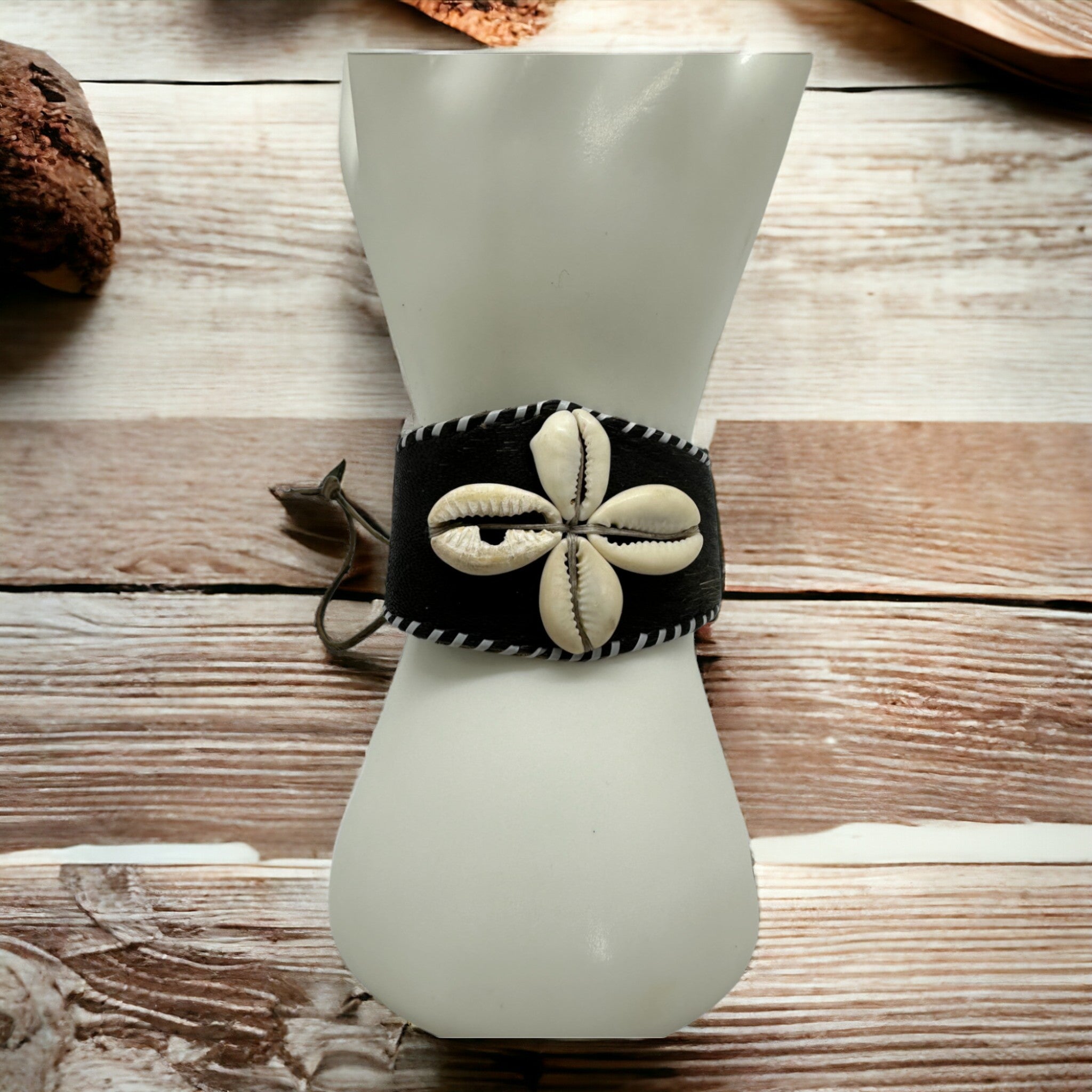 Cowry Shells Leather Bracelet