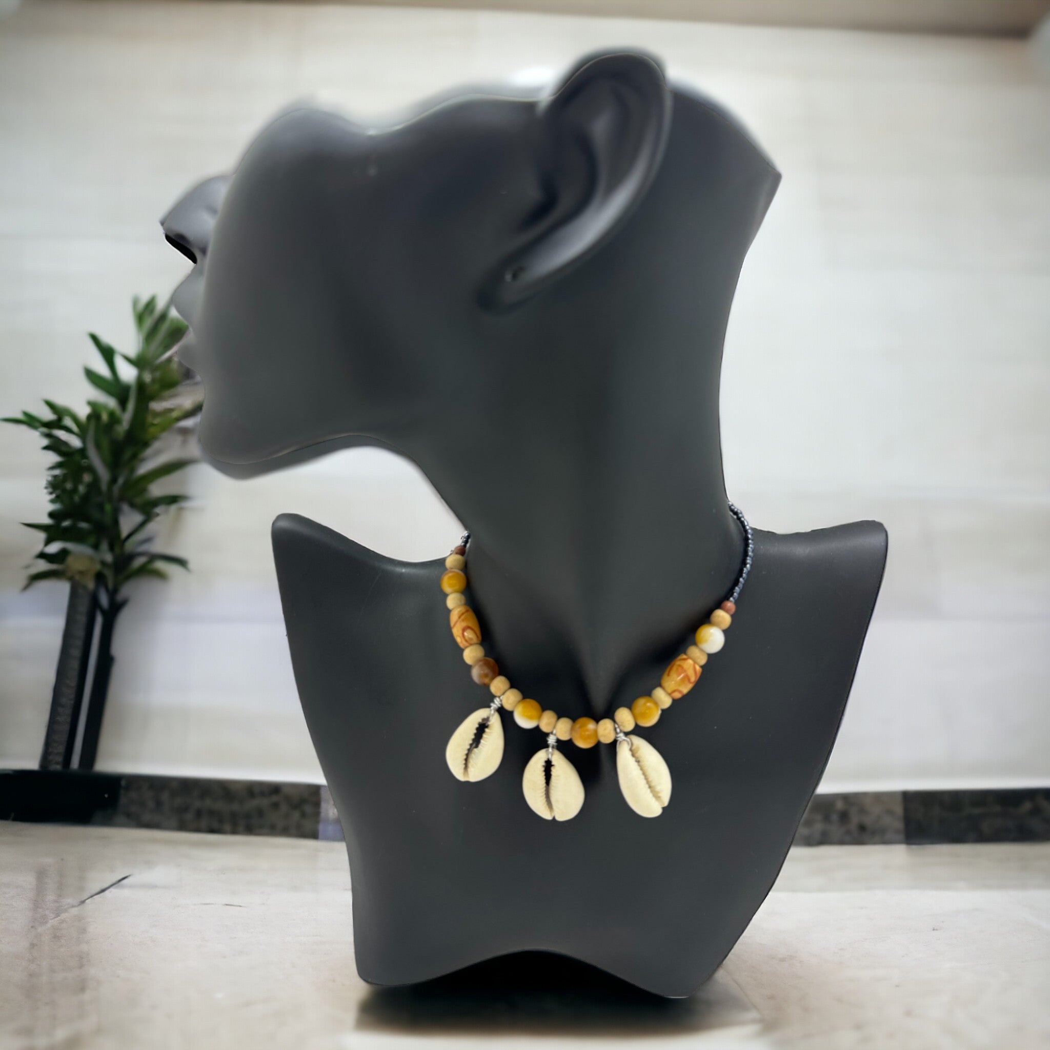 Cowry Shells Beaded Necklace