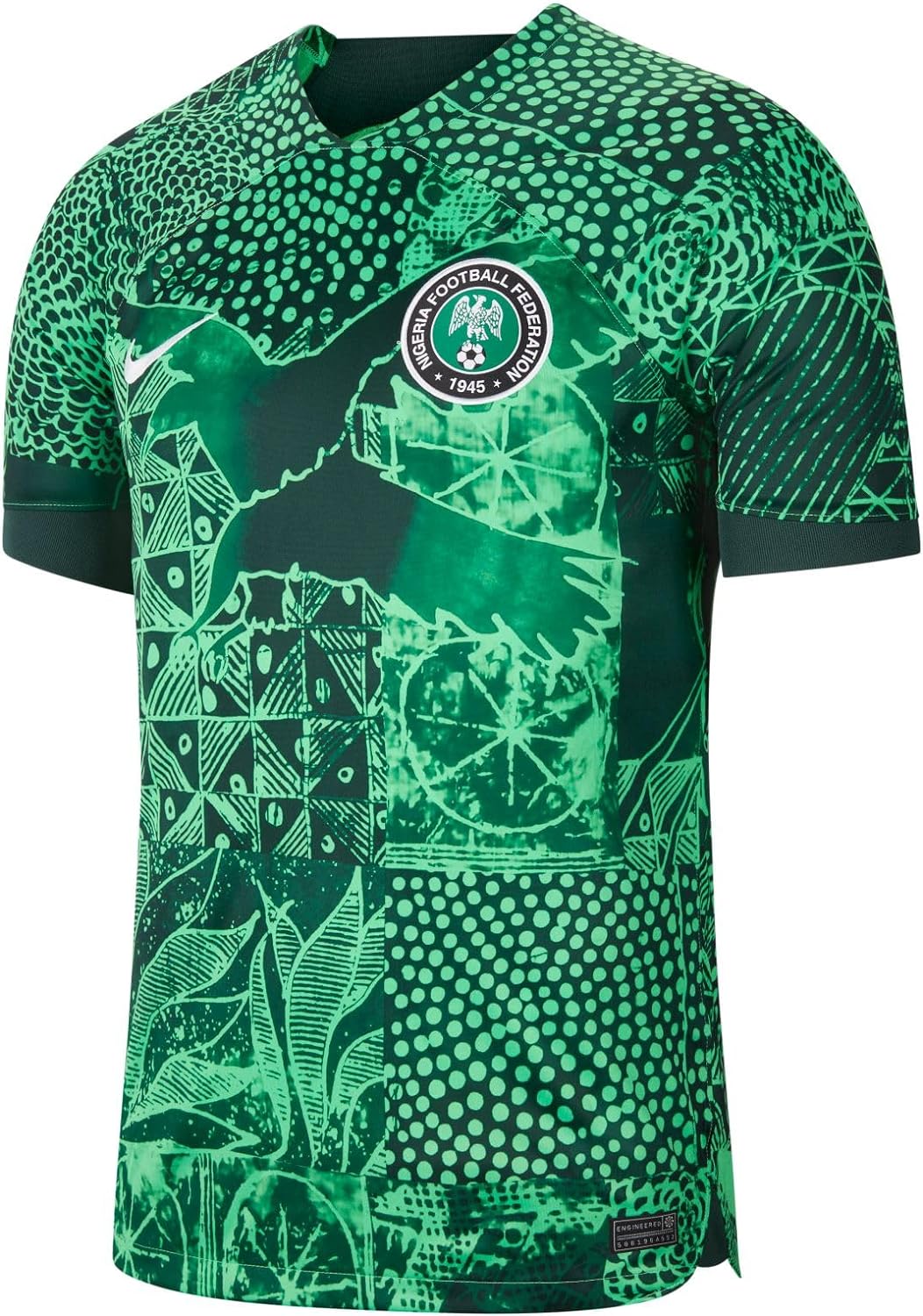 Front view of Nigeria 2022/2023 Home Soccer Jersey