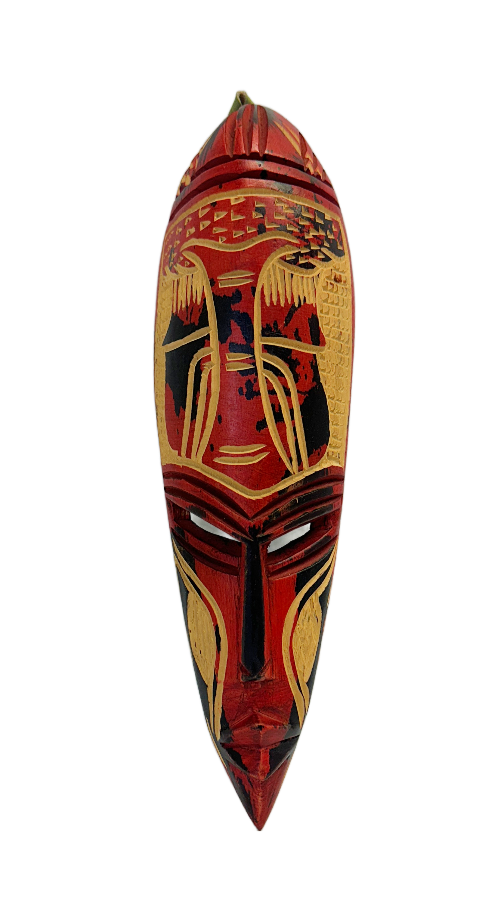 Hand Carved Nigerian Mask 'The Masquerade'