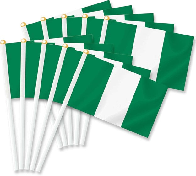 Nigeria Hand Flag