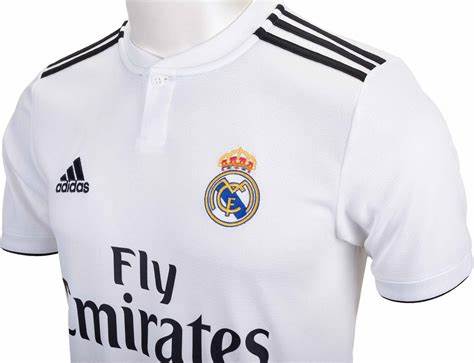 Short view of Real Madrid 2018/2019 Home Soccer Jersey