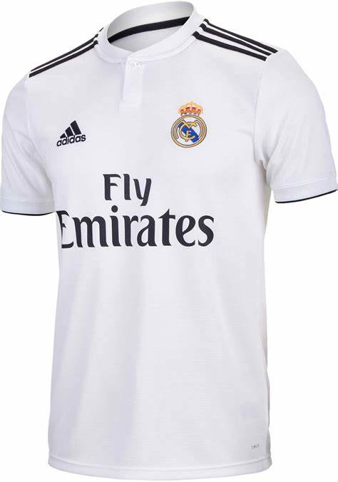 Front view of Real Madrid 2018/2019 Home Soccer Jersey