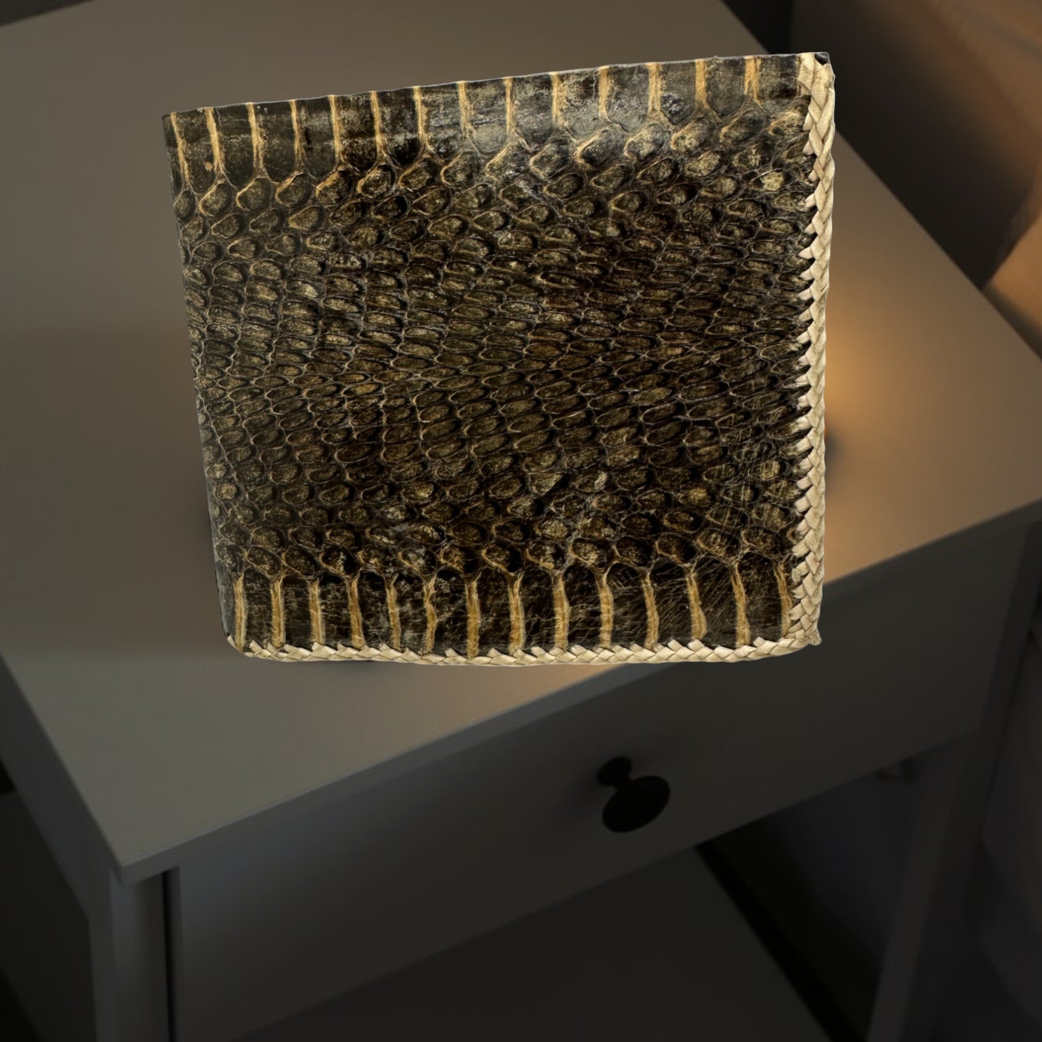 Snakeskin Wallet (Gray Brown)