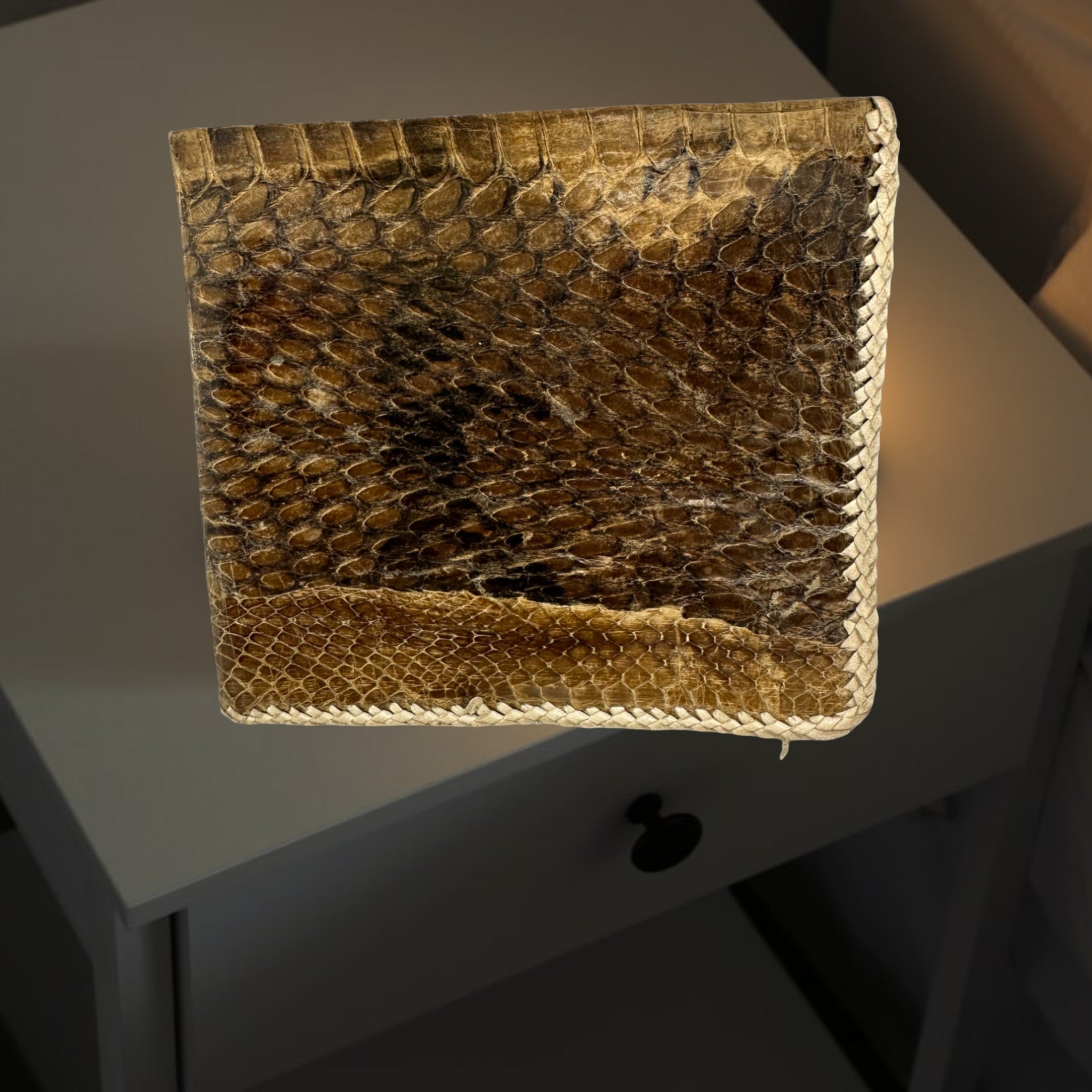 Snakeskin Wallet (Light Brown)
