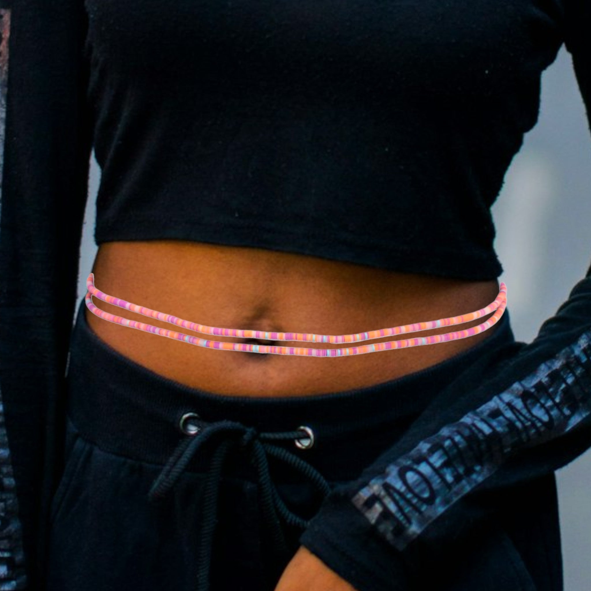 Coconut Waist Beads- Versatile (Pink)