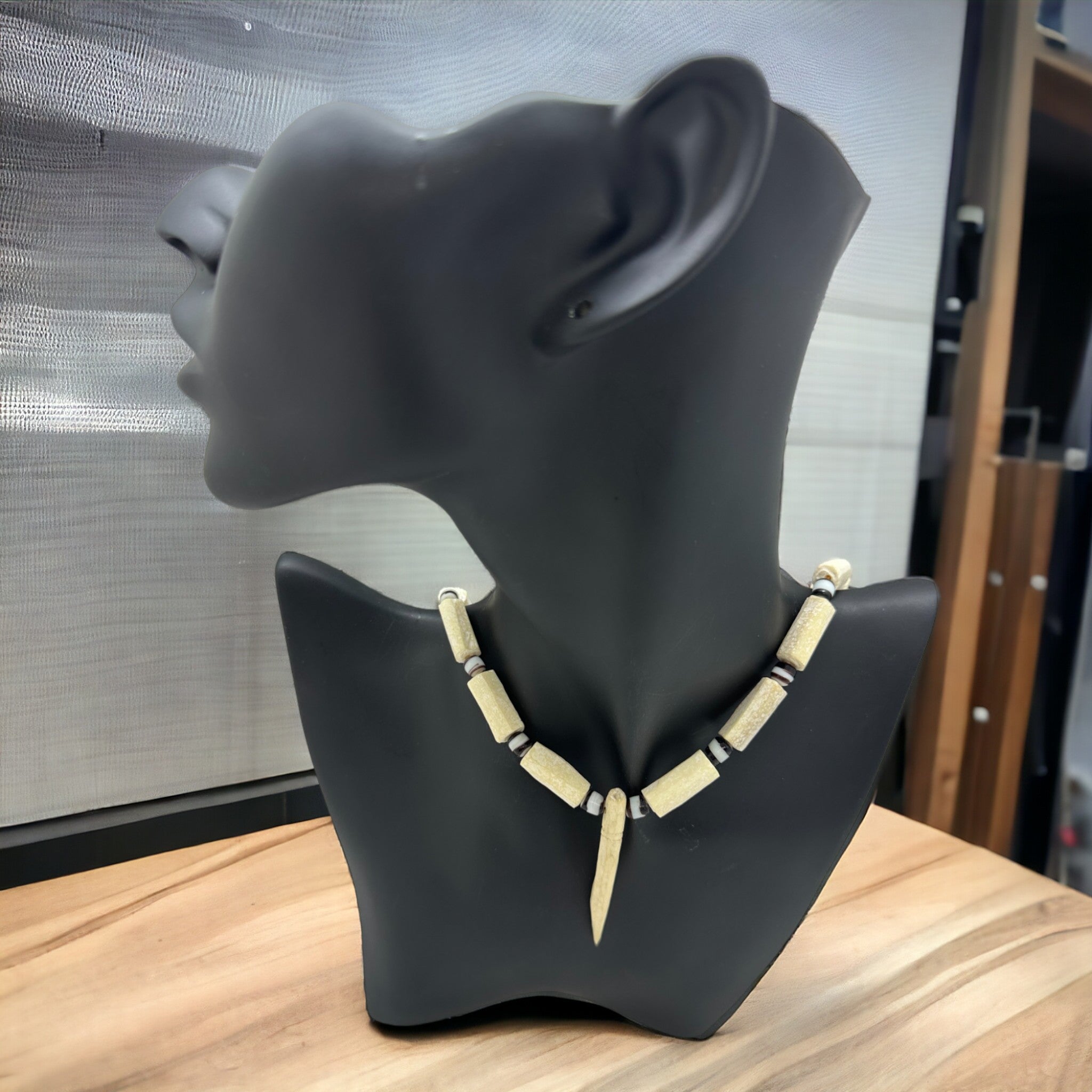 ZaZa Bone Necklace With Tusk