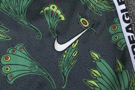 Close up view of Nigeria 2020/2021 Track Suit (Lime Green)