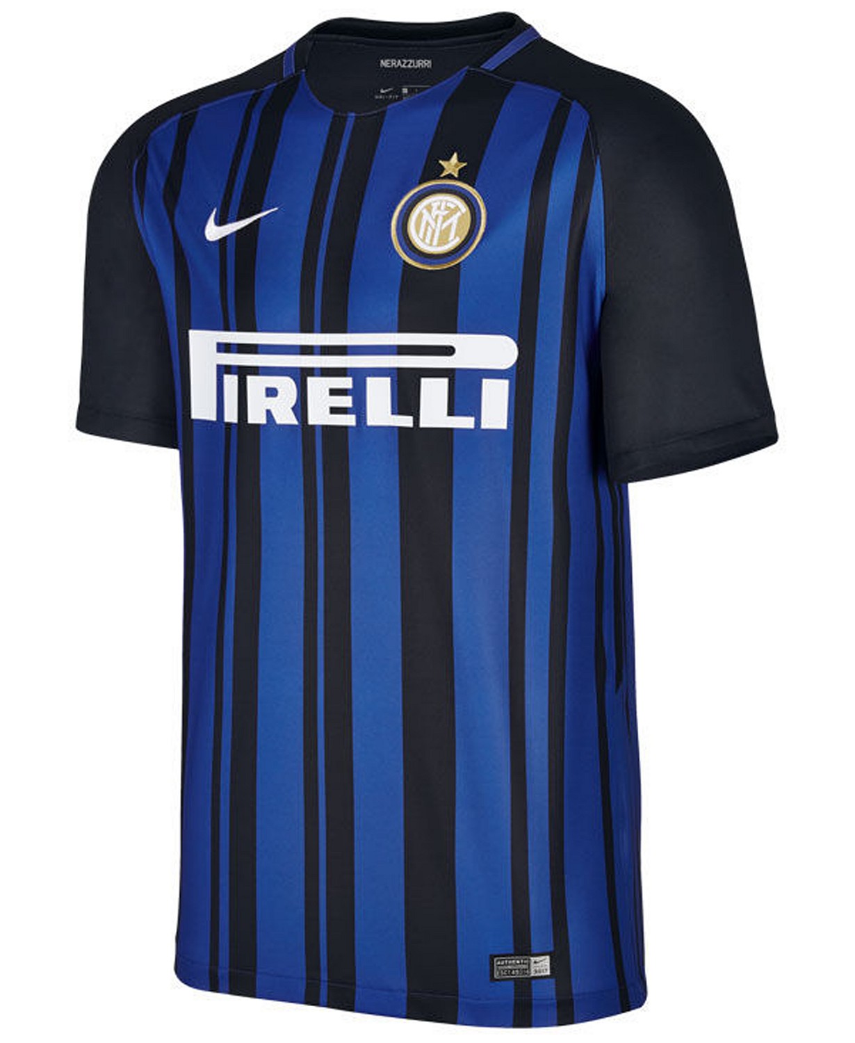 Front View of Inter Milan Home Soccer Jersey