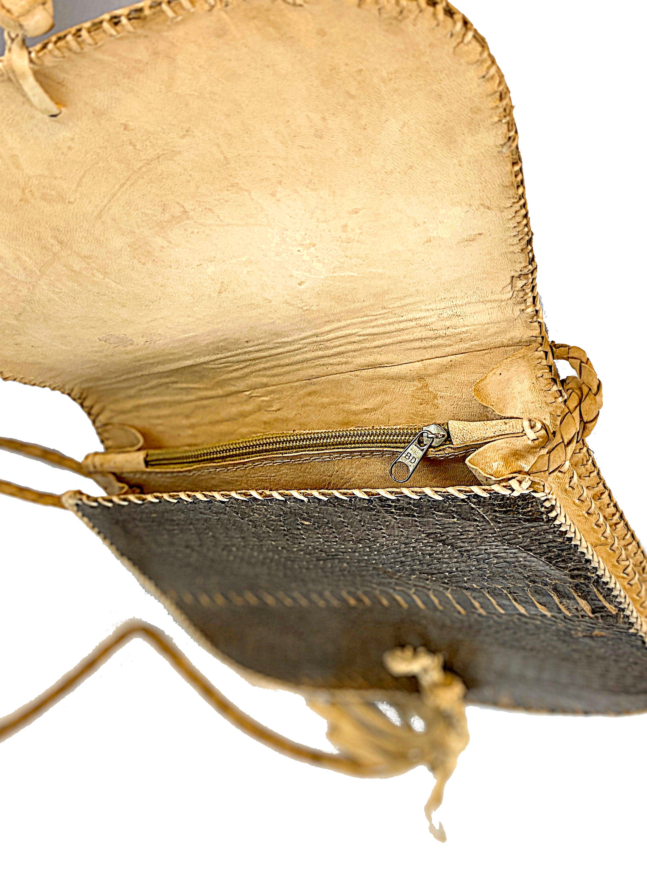 Brown Snakeskin Shoulder Bag