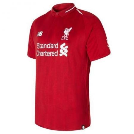 Front View of Liverpool Home Soccer Jersey