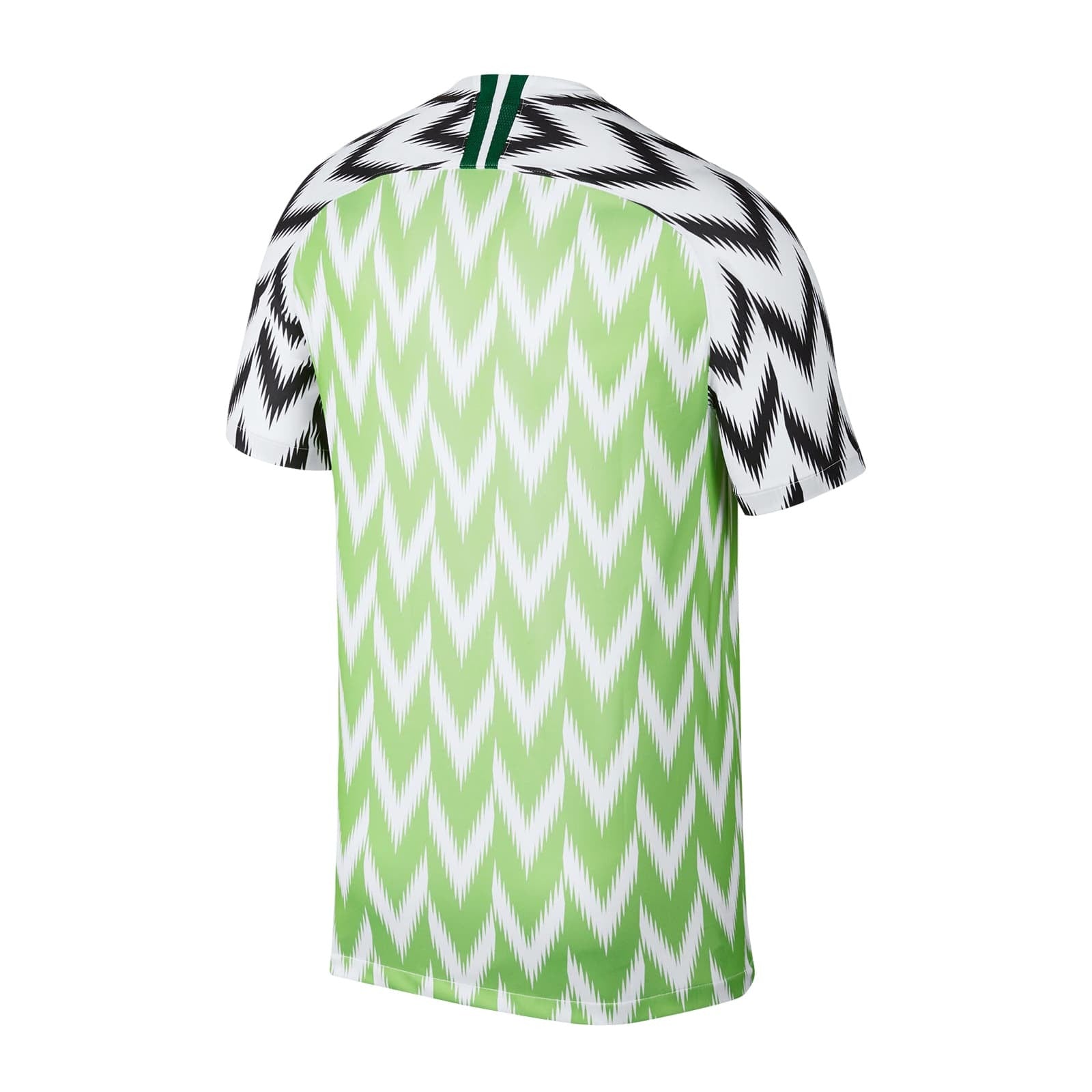 Back view of Nigeria 2018/2019 Home Soccer Jersey (Male)