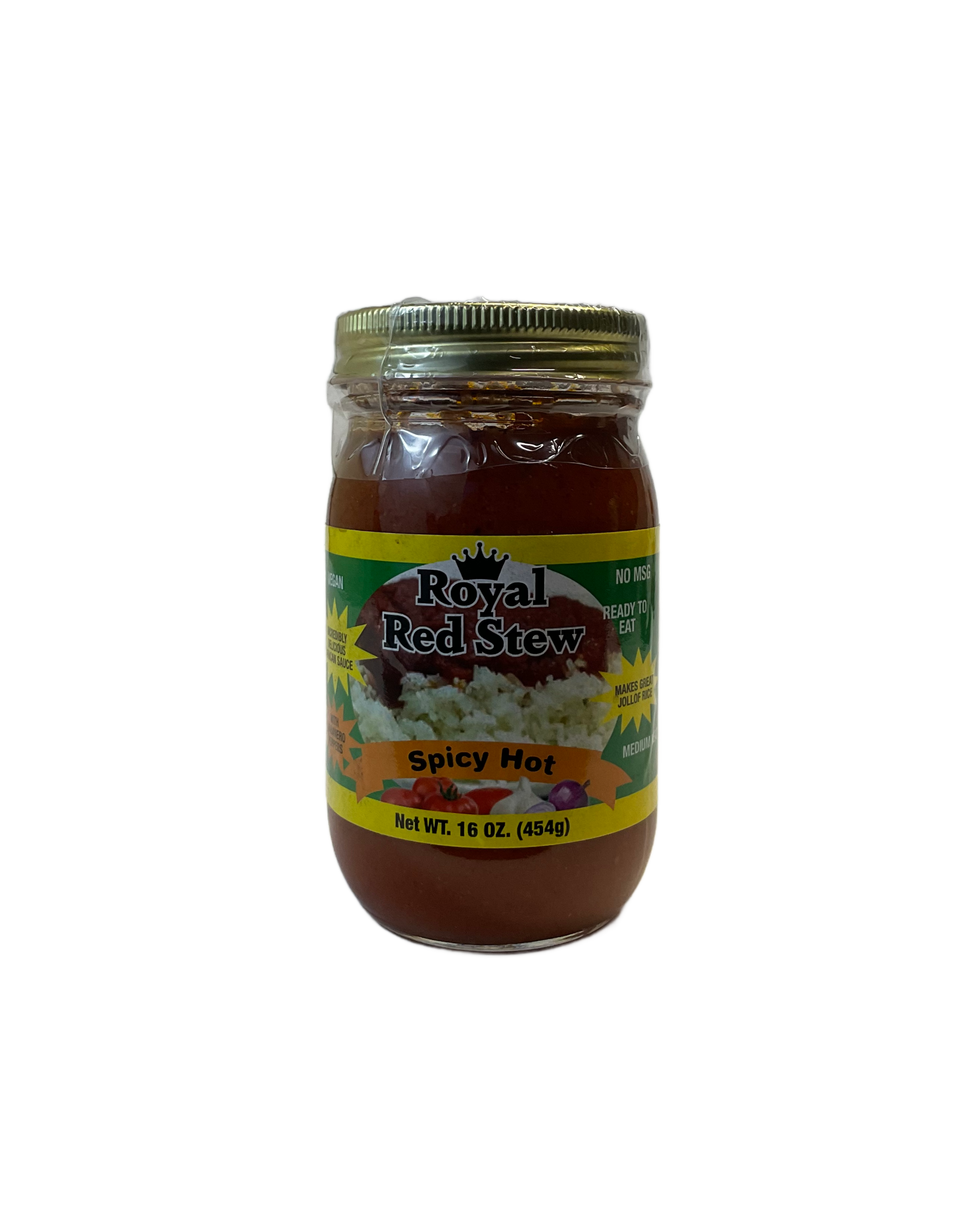 Spicy Hot Red Stew in a transparent container