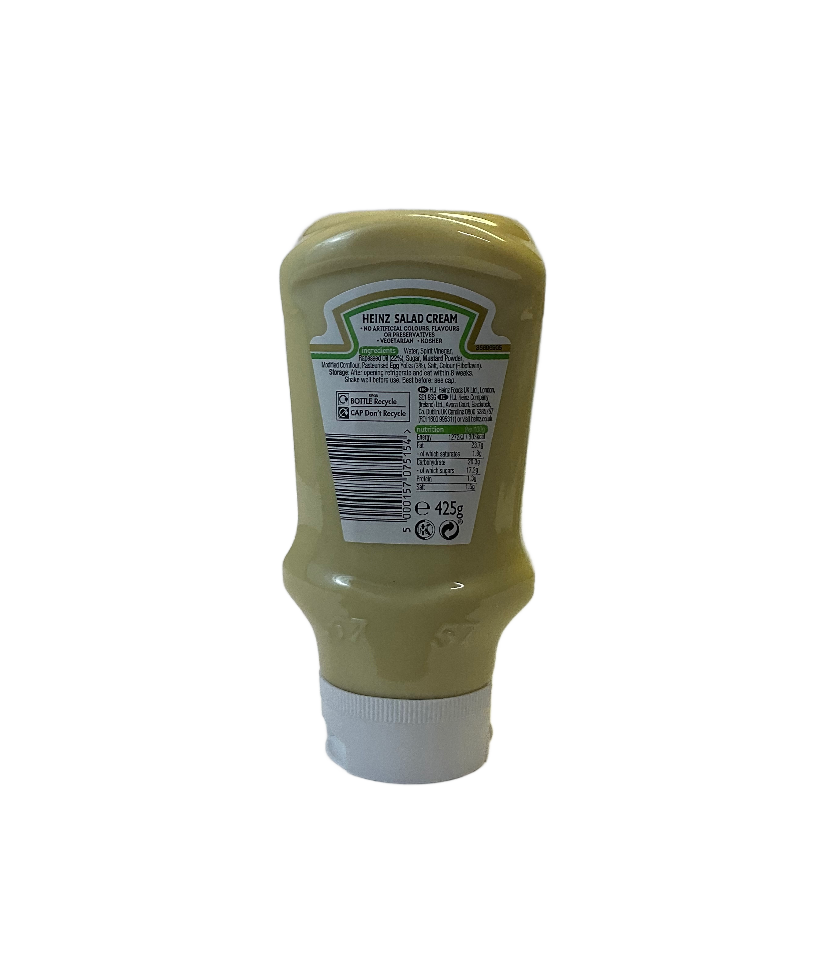 Back cover of Heinz Salad cream