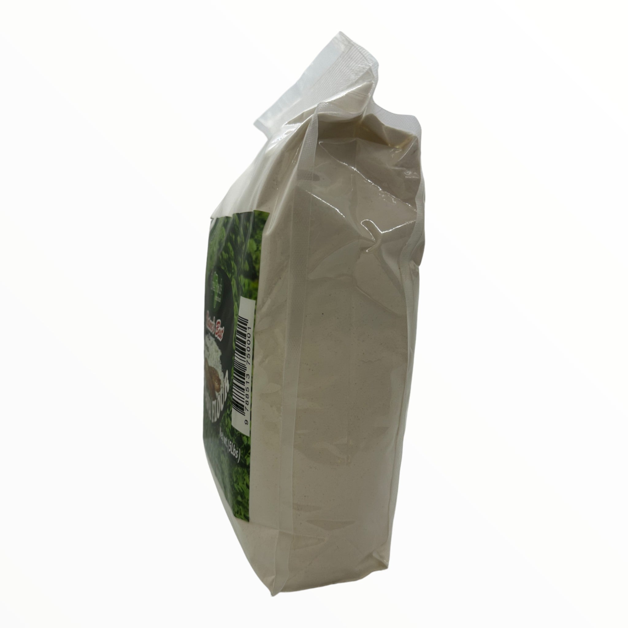 Side view of a Packaged Cassava Flour