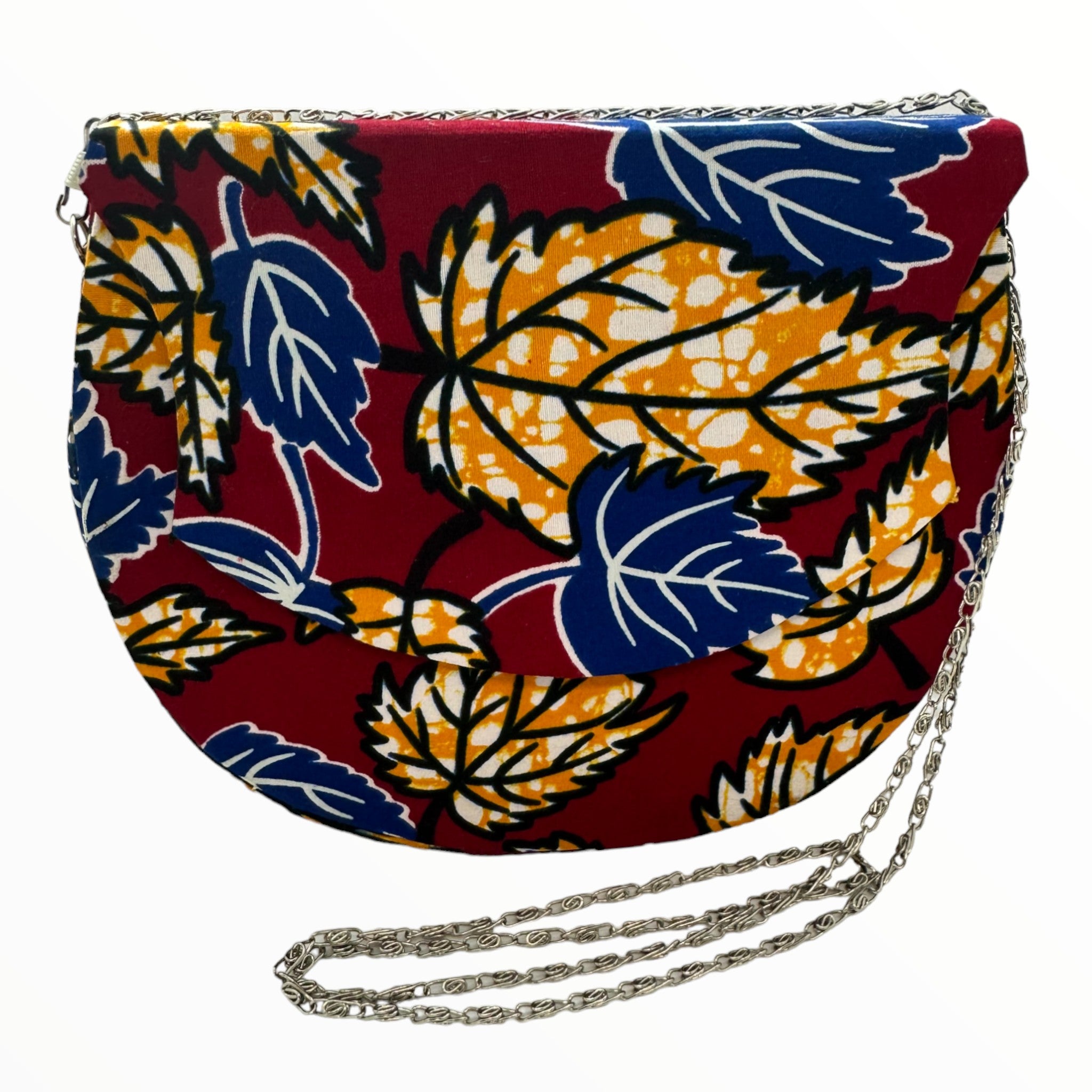 Glorious Ankara  Leaf Satchel Bag