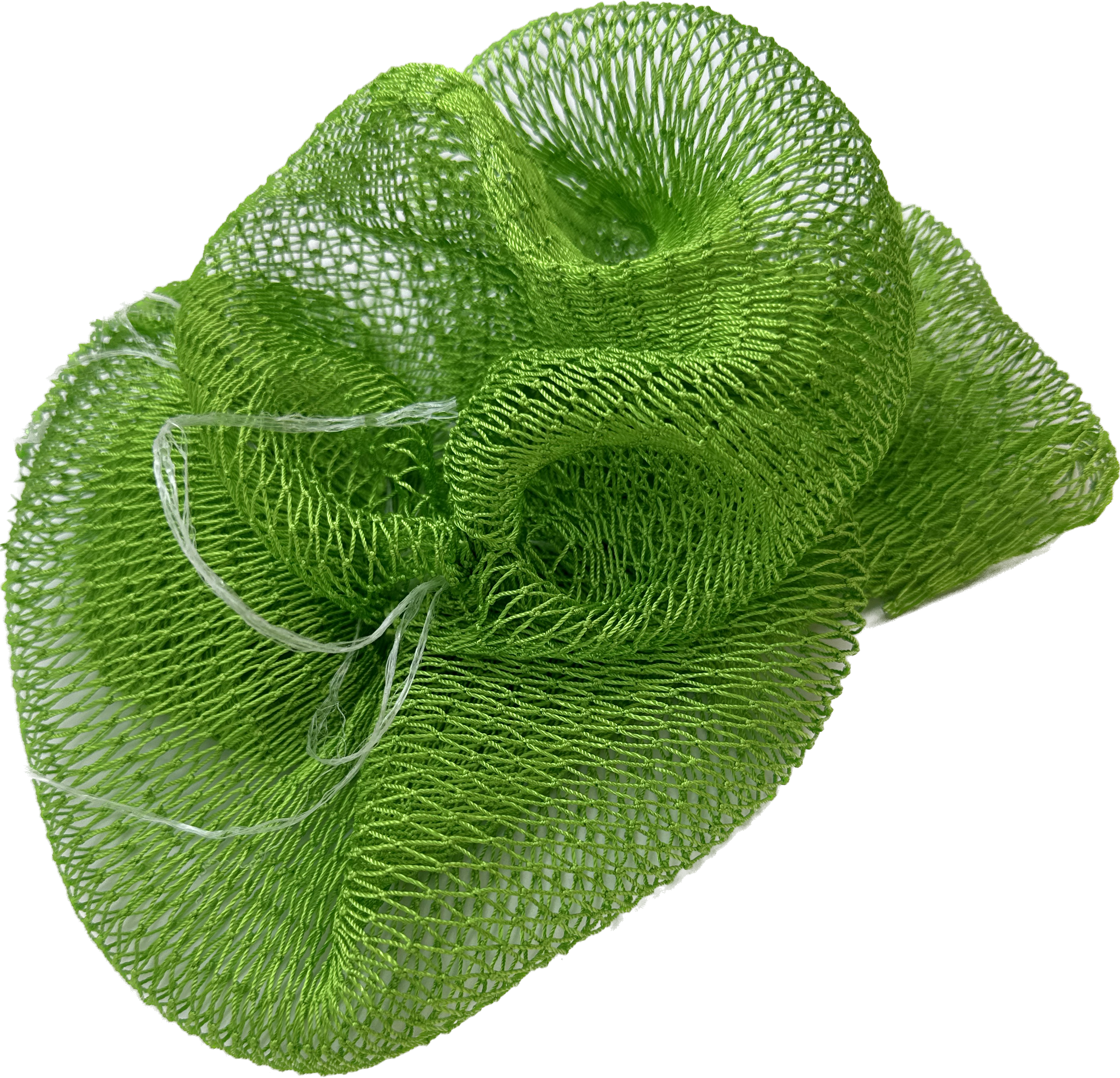 Folded African Exfoliating Bath Sponge Net - Medium (Bud Green)
