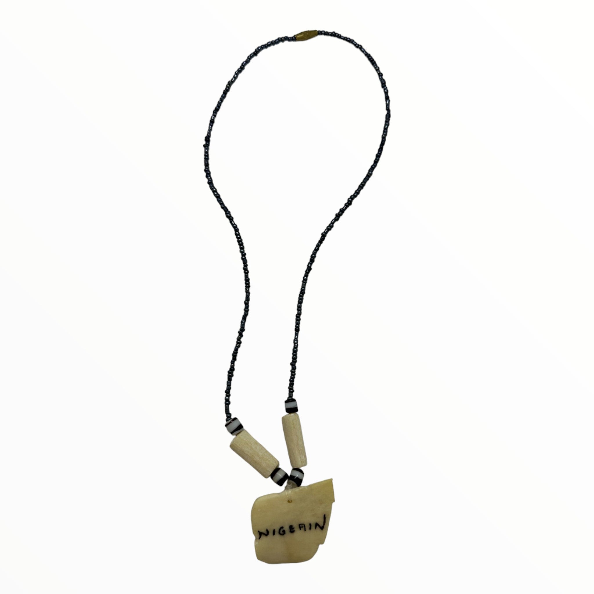 ZaZa Bone Nigeria Map Necklace
