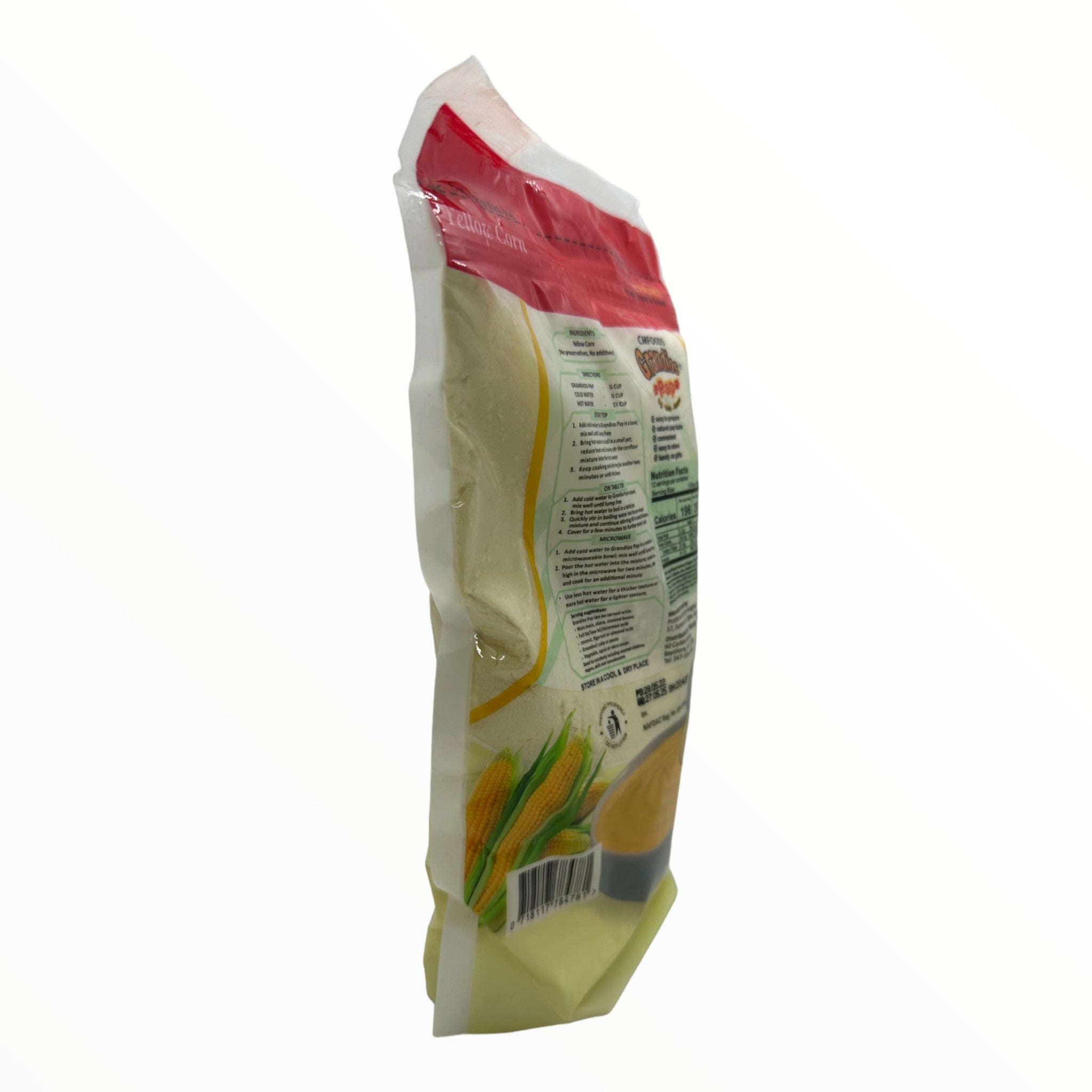 Grandios Akamu/Pap in a sachet.