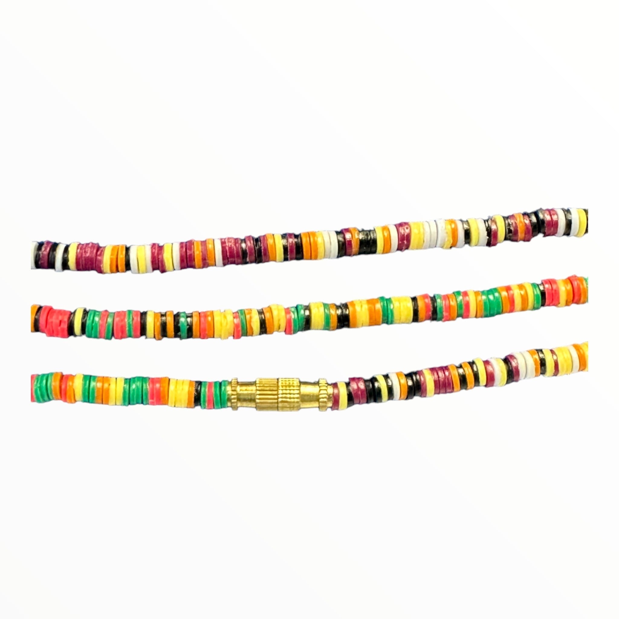 African Coconut Waist Beads- Versatile (Yellow)