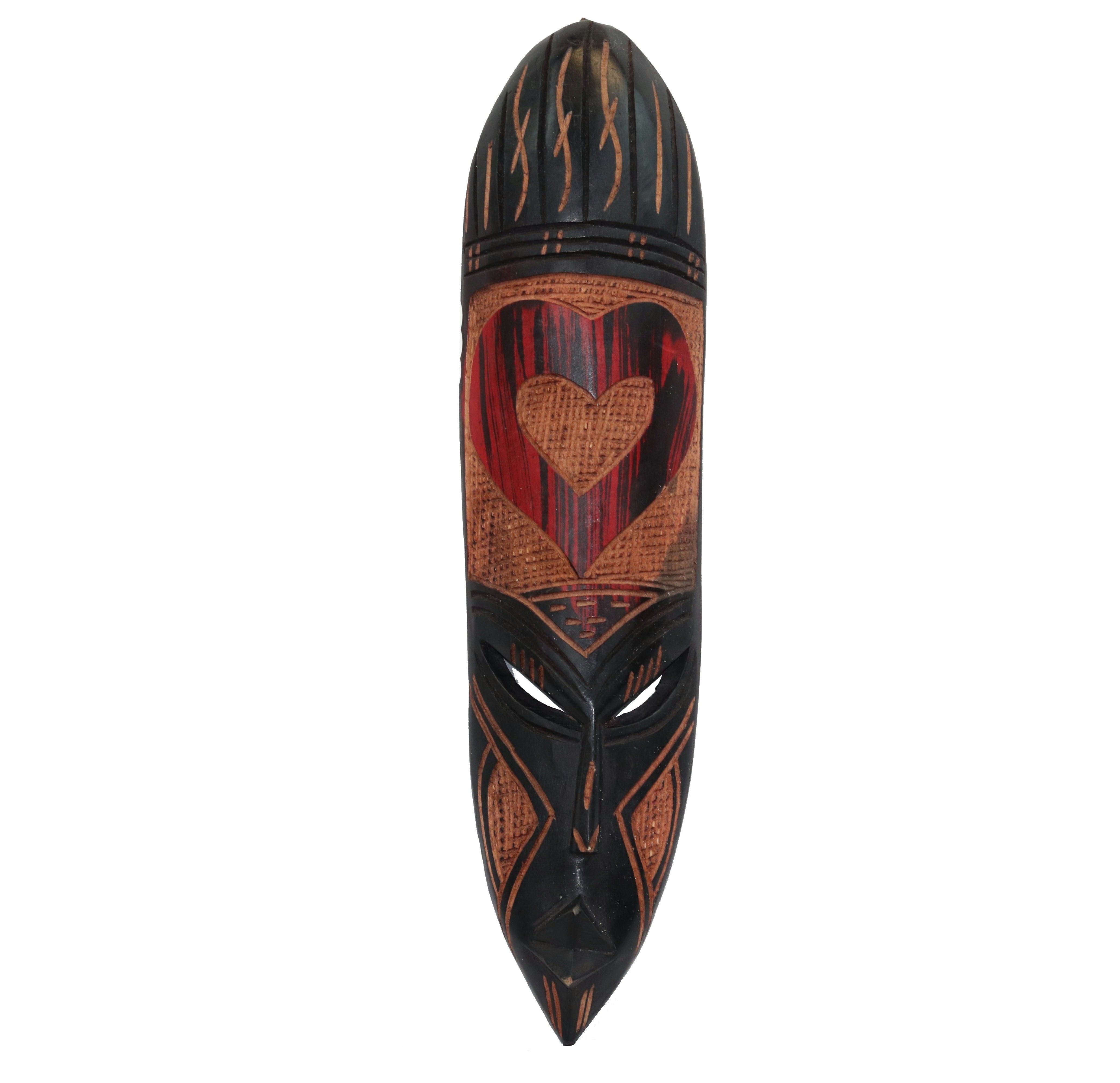 A Hand Carved Nigerian Mask - 'Love and Peace'