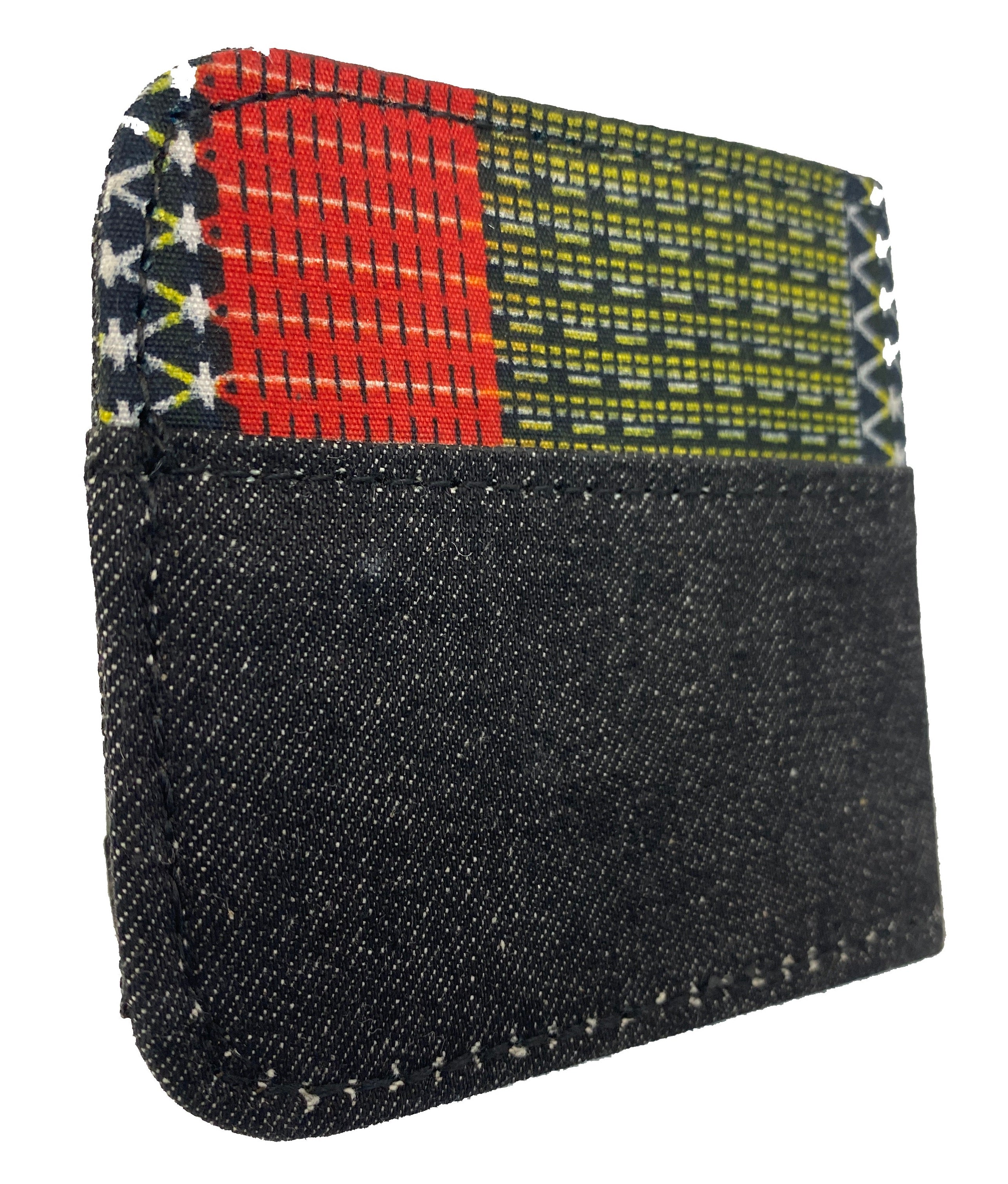 Wallet (Black Jean/Ankara)