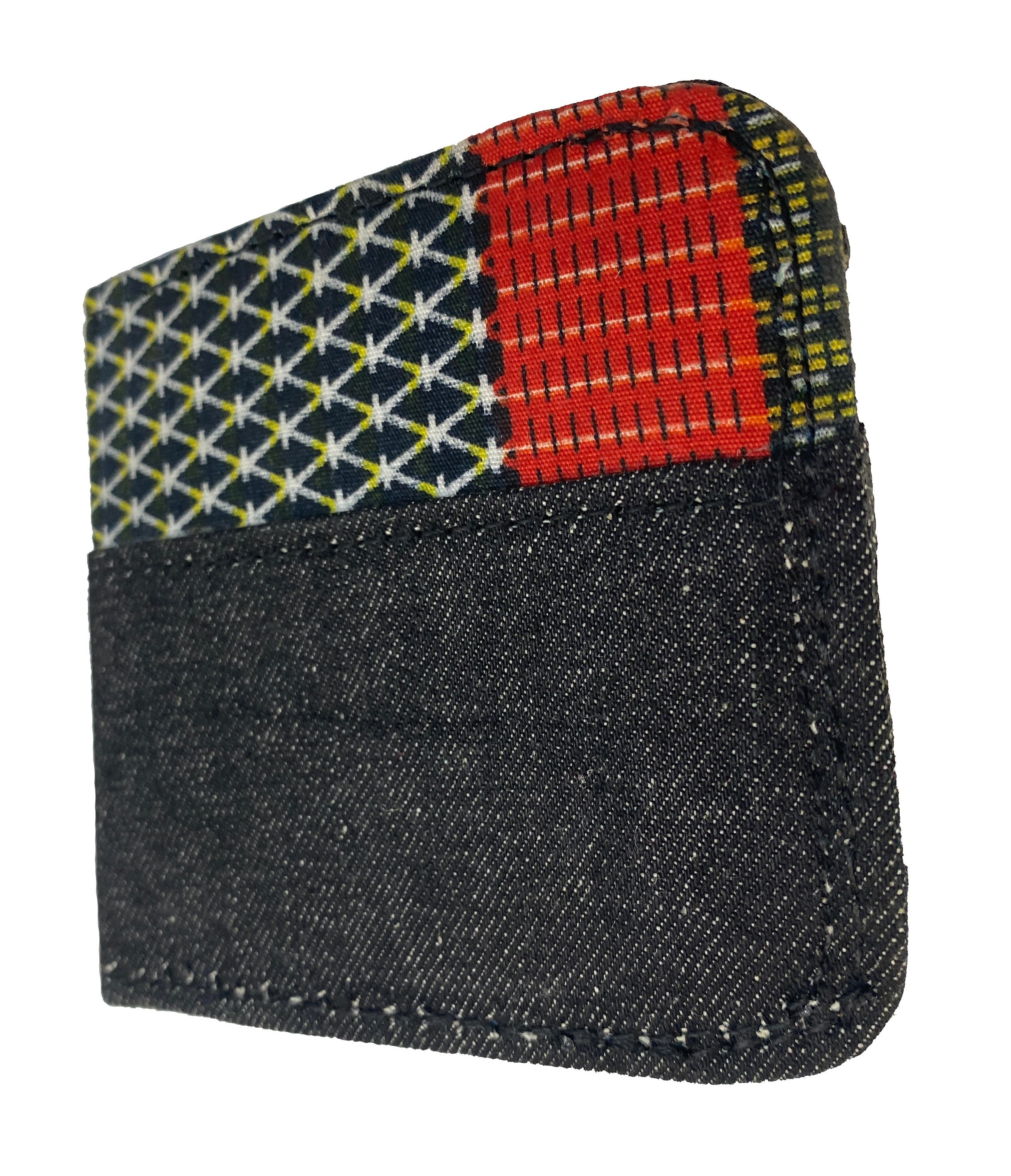 Wallet (Black Jean/Ankara)