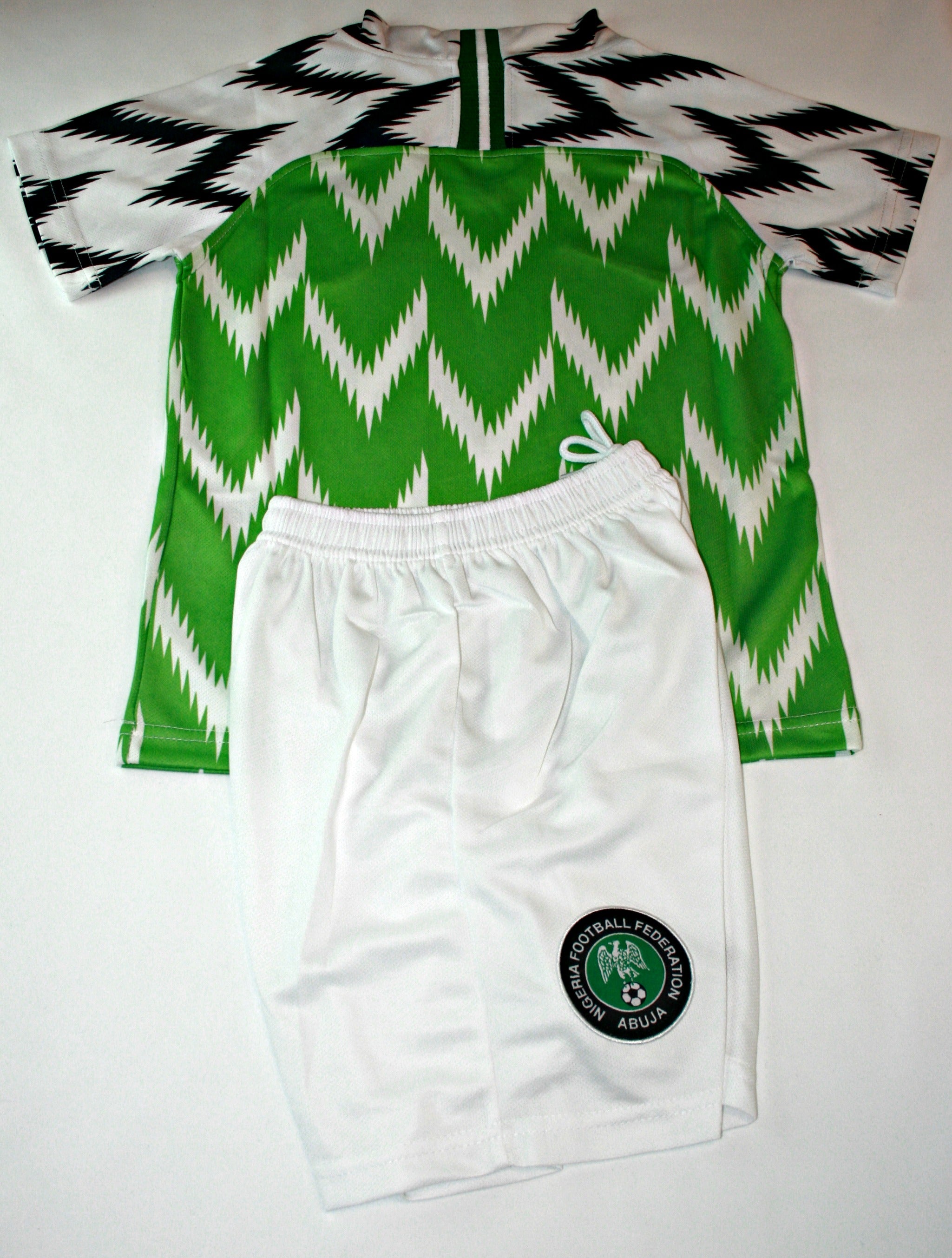 Bundle of Nigeria Kids 2018 Home Jersey & Shorts